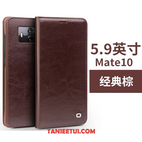 Etui Huawei Mate 10 Cienka Ochraniacz Karta, Futerał Huawei Mate 10 Telefon Komórkowy Skórzany Futerał Braun