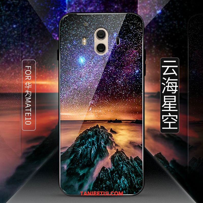 Etui Huawei Mate 10 Gwiazda Telefon Komórkowy Szkło Hartowane, Pokrowce Huawei Mate 10 Anti-fall Czarny Filmy