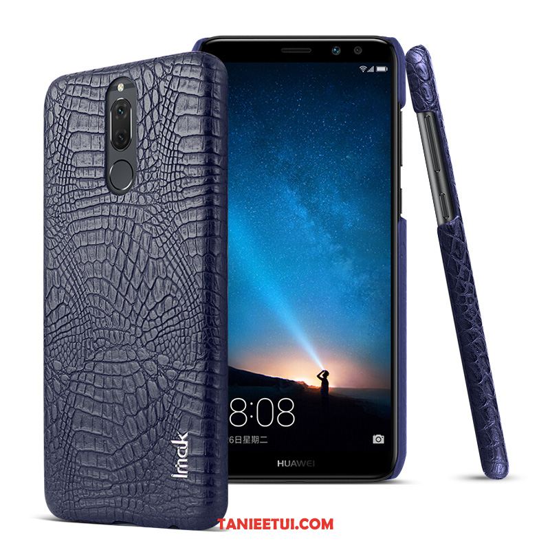 Etui Huawei Mate 10 Lite Telefon Komórkowy Sztuczna Skóra Wzór Krokodyla, Futerał Huawei Mate 10 Lite Ciemno Anti-fall Akcesoria Braun