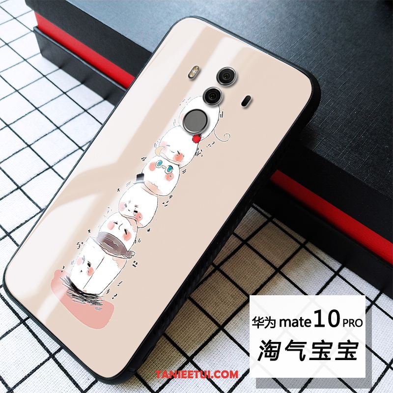 Etui Huawei Mate 10 Pro Chiński Styl Miękki Szkło, Obudowa Huawei Mate 10 Pro Niebieski Anti-fall Telefon Komórkowy