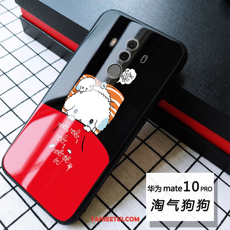Etui Huawei Mate 10 Pro Chiński Styl Miękki Szkło, Obudowa Huawei Mate 10 Pro Niebieski Anti-fall Telefon Komórkowy