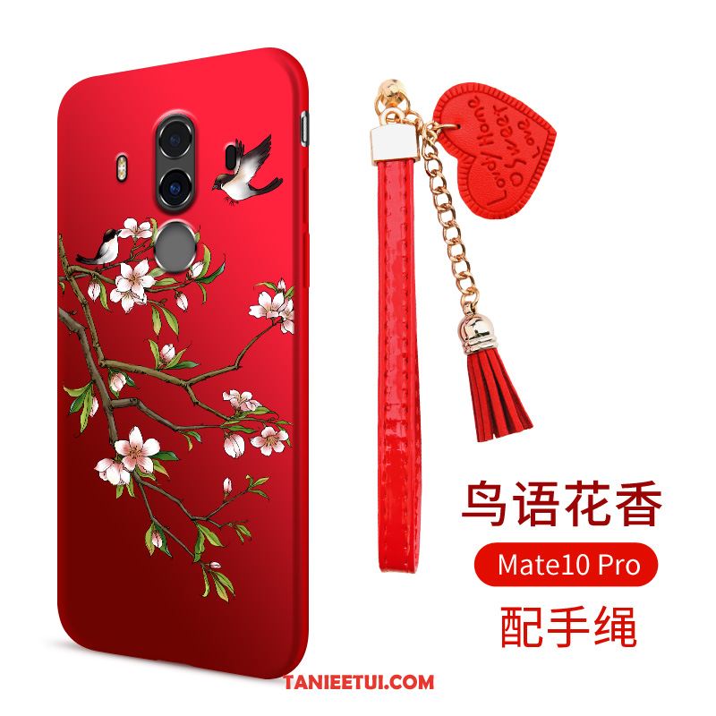 Etui Huawei Mate 10 Pro Czerwony Ring Tendencja, Futerał Huawei Mate 10 Pro Miękki Telefon Komórkowy Anti-fall