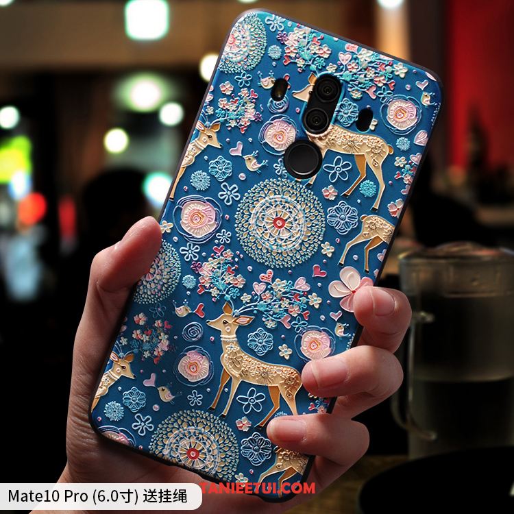 Etui Huawei Mate 10 Pro Miękki Telefon Komórkowy Relief, Obudowa Huawei Mate 10 Pro Czerwony