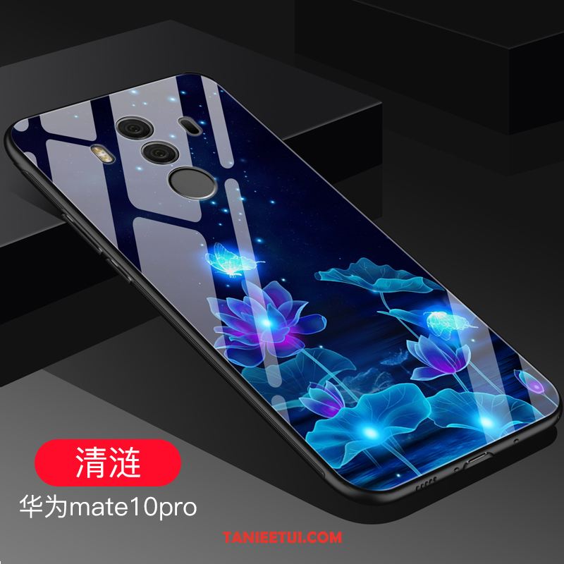 Etui Huawei Mate 10 Pro Niebieski Szkło Telefon Komórkowy, Obudowa Huawei Mate 10 Pro Anti-fall Trudno Ochraniacz