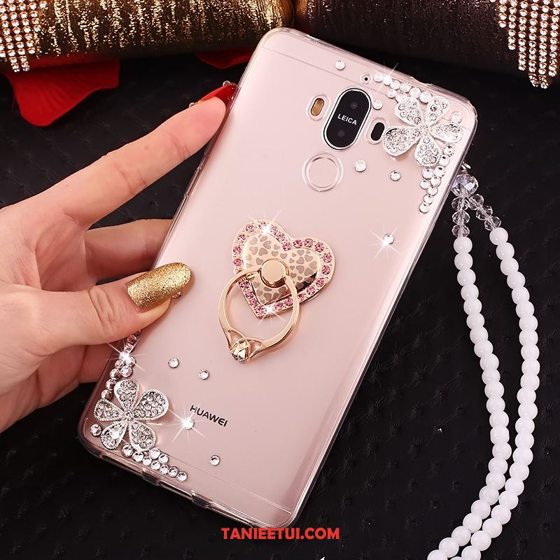 Etui Huawei Mate 10 Pro Rhinestone Telefon Komórkowy Ring, Obudowa Huawei Mate 10 Pro Miękki Przezroczysty