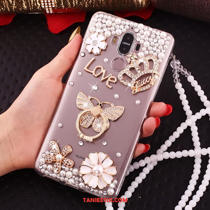 Etui Huawei Mate 10 Pro Rhinestone Telefon Komórkowy Ring, Obudowa Huawei Mate 10 Pro Miękki Przezroczysty