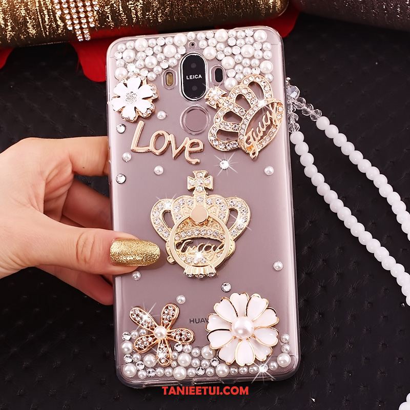 Etui Huawei Mate 10 Pro Rhinestone Telefon Komórkowy Ring, Obudowa Huawei Mate 10 Pro Miękki Przezroczysty