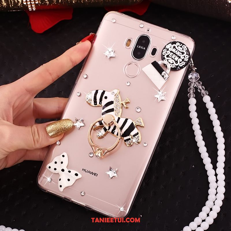 Etui Huawei Mate 10 Pro Rhinestone Telefon Komórkowy Ring, Obudowa Huawei Mate 10 Pro Miękki Przezroczysty