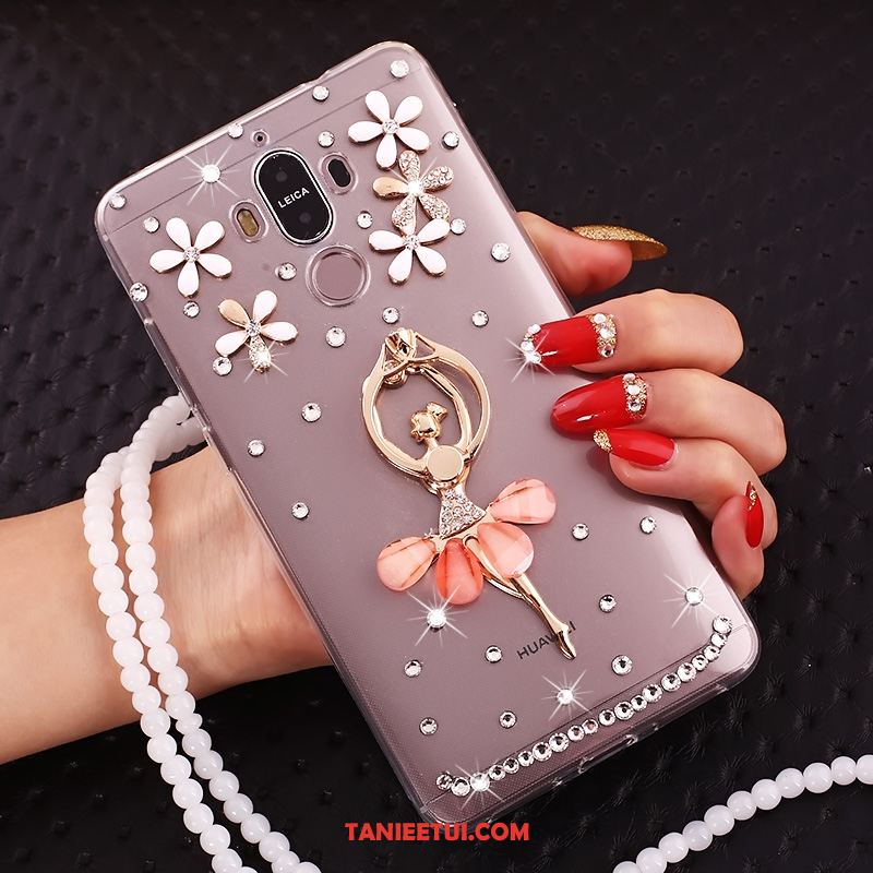 Etui Huawei Mate 10 Pro Rhinestone Telefon Komórkowy Ring, Obudowa Huawei Mate 10 Pro Miękki Przezroczysty