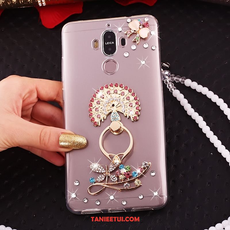 Etui Huawei Mate 10 Pro Rhinestone Telefon Komórkowy Ring, Obudowa Huawei Mate 10 Pro Miękki Przezroczysty