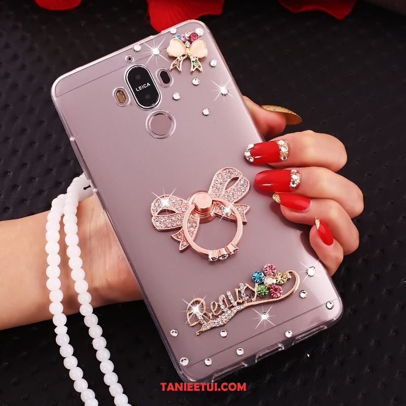 Etui Huawei Mate 10 Pro Rhinestone Telefon Komórkowy Ring, Obudowa Huawei Mate 10 Pro Miękki Przezroczysty