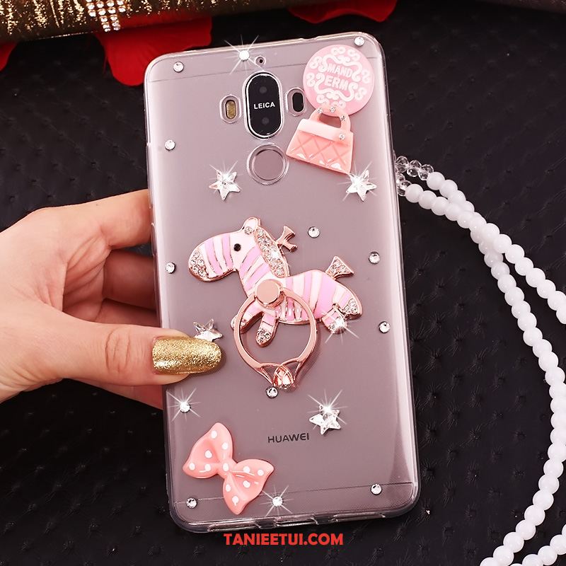 Etui Huawei Mate 10 Pro Rhinestone Telefon Komórkowy Ring, Obudowa Huawei Mate 10 Pro Miękki Przezroczysty