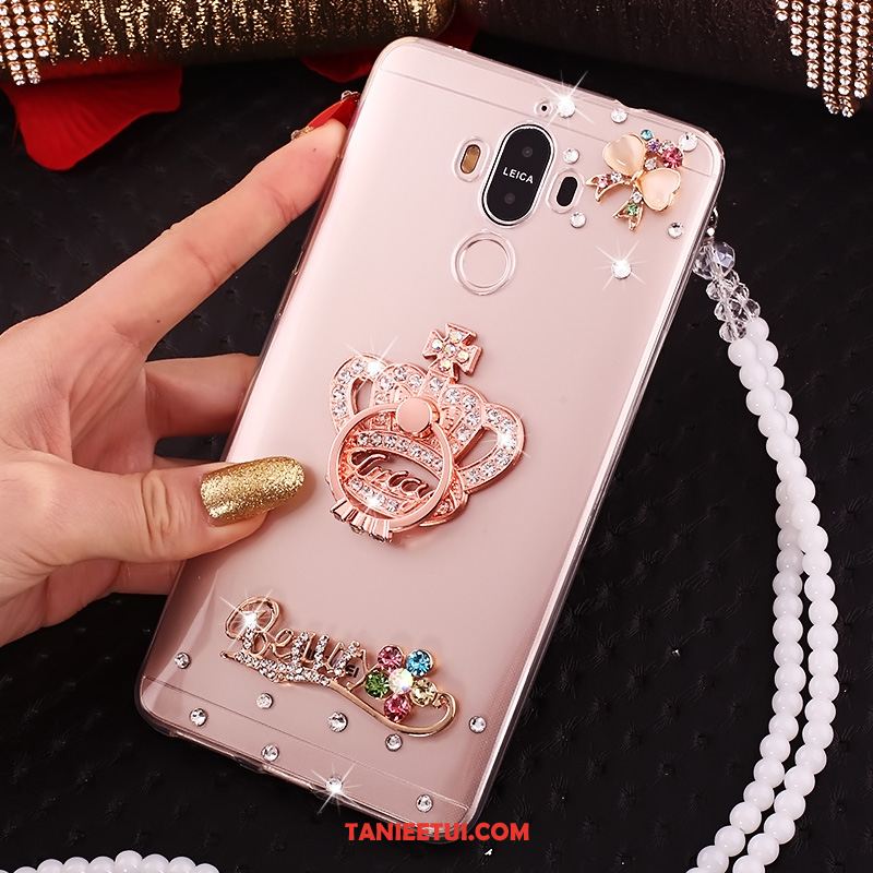 Etui Huawei Mate 10 Pro Rhinestone Telefon Komórkowy Ring, Obudowa Huawei Mate 10 Pro Miękki Przezroczysty