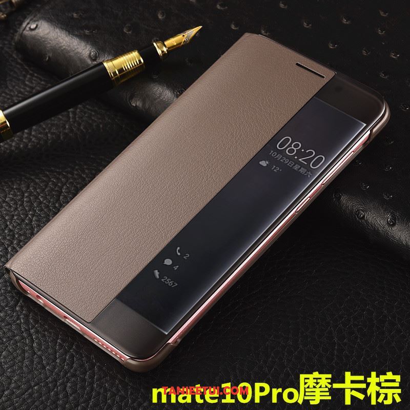 Etui Huawei Mate 10 Pro Skórzany Futerał Klapa Czarny, Futerał Huawei Mate 10 Pro Telefon Komórkowy
