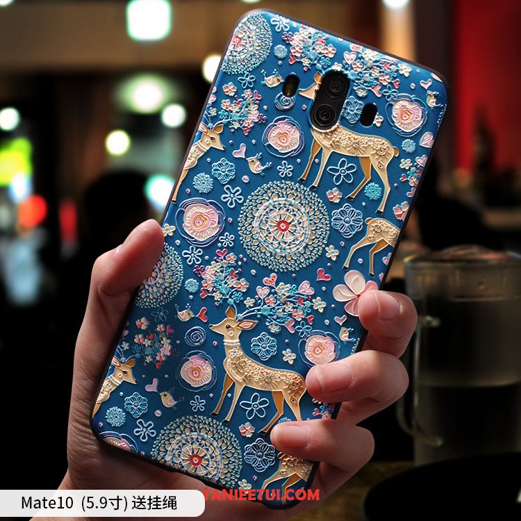 Etui Huawei Mate 10 Telefon Komórkowy Relief Miękki, Obudowa Huawei Mate 10 Czerwony