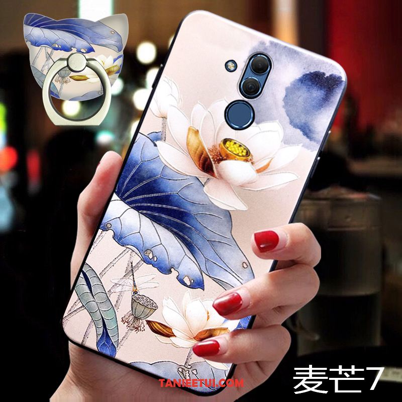 Etui Huawei Mate 20 Lite Kreatywne Telefon Komórkowy Cienkie, Futerał Huawei Mate 20 Lite Niebieski Wspornik All Inclusive