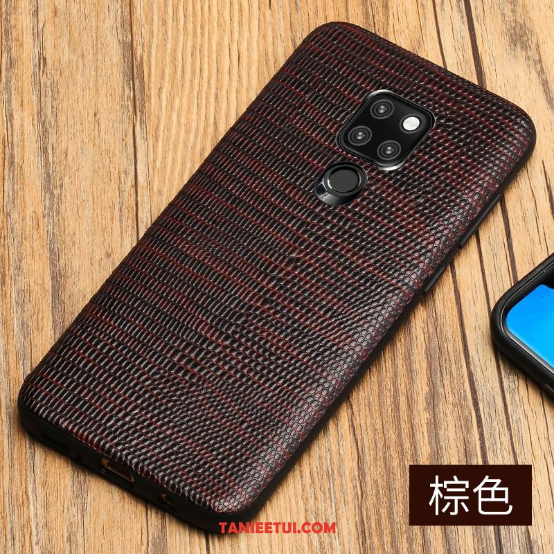 Etui Huawei Mate 20 Ochraniacz Prawdziwa Skóra All Inclusive, Pokrowce Huawei Mate 20 Tendencja Skóra Bydlęca Czarny