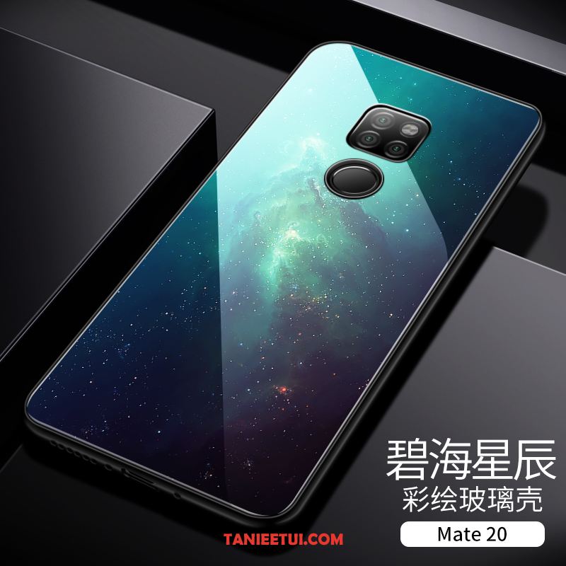 Etui Huawei Mate 20 Osobowość Telefon Komórkowy Czarny, Futerał Huawei Mate 20 Ochraniacz Modna Marka Szkło