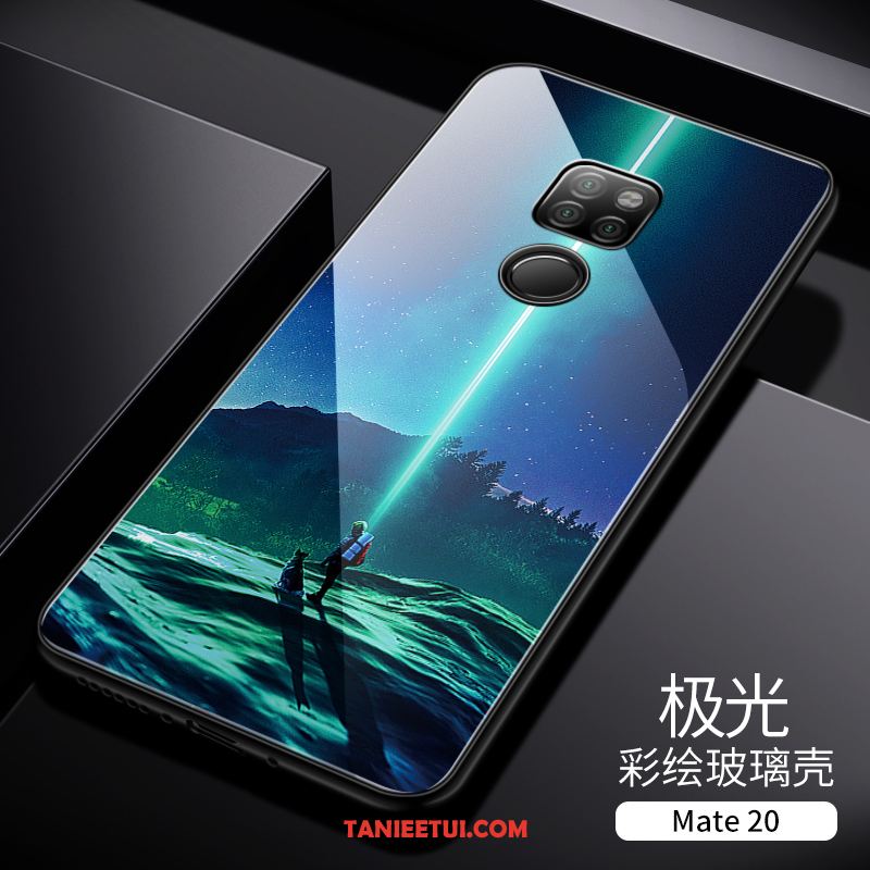 Etui Huawei Mate 20 Osobowość Telefon Komórkowy Czarny, Futerał Huawei Mate 20 Ochraniacz Modna Marka Szkło