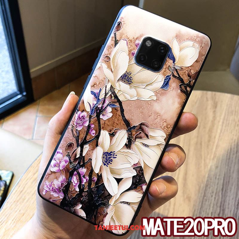 Etui Huawei Mate 20 Pro Kwiatowa Miękki Relief, Obudowa Huawei Mate 20 Pro Świeży Nubuku Kreatywne