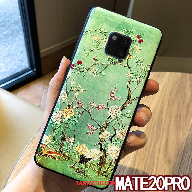 Etui Huawei Mate 20 Pro Kwiatowa Miękki Relief, Obudowa Huawei Mate 20 Pro Świeży Nubuku Kreatywne