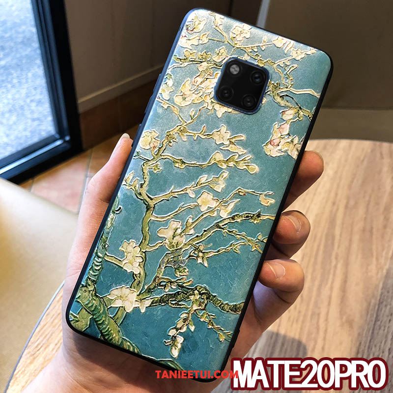 Etui Huawei Mate 20 Pro Kwiatowa Miękki Relief, Obudowa Huawei Mate 20 Pro Świeży Nubuku Kreatywne