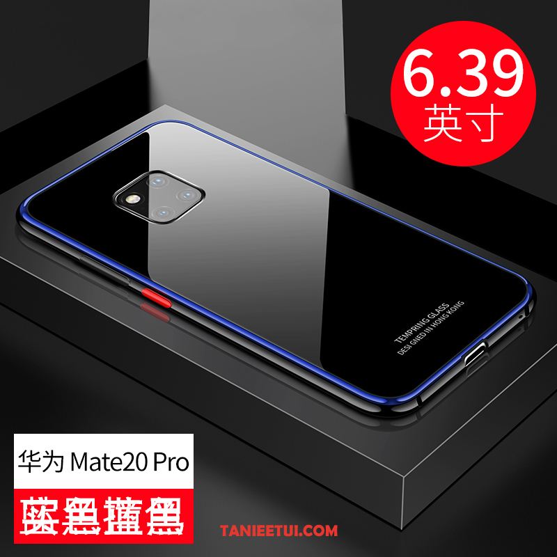 Etui Huawei Mate 20 Pro Nowy Szkło All Inclusive, Futerał Huawei Mate 20 Pro Metal Granica Czarny