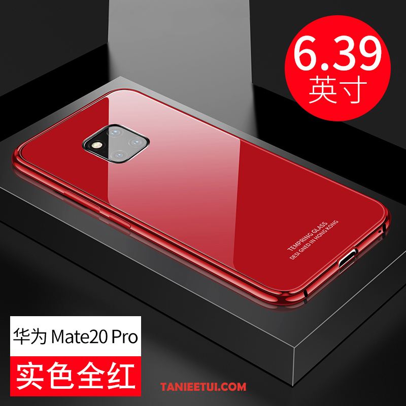 Etui Huawei Mate 20 Pro Nowy Szkło All Inclusive, Futerał Huawei Mate 20 Pro Metal Granica Czarny