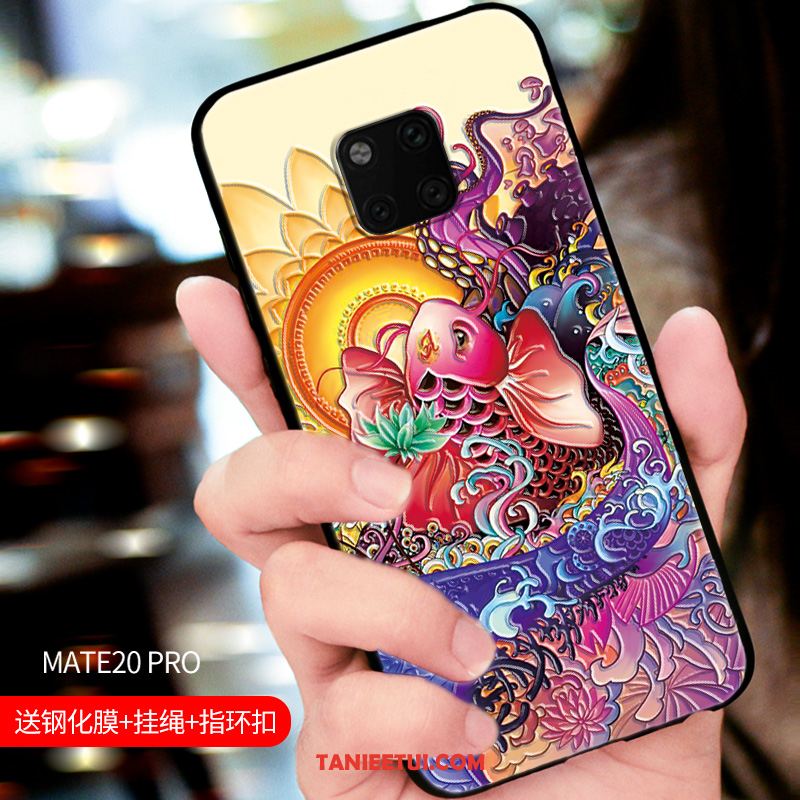 Etui Huawei Mate 20 Pro Silikonowe Relief Anti-fall, Futerał Huawei Mate 20 Pro Osobowość Modna Marka Ochraniacz