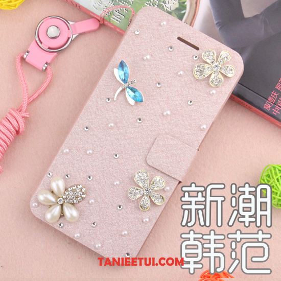 Etui Huawei Mate 20 Pro Skórzany Futerał Telefon Komórkowy Ochraniacz, Pokrowce Huawei Mate 20 Pro Anti-fall Rhinestone Biały