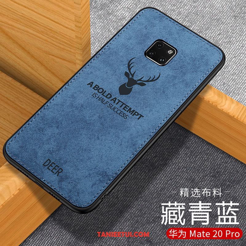 Etui Huawei Mate 20 Pro Telefon Komórkowy Wzór Buckskin, Obudowa Huawei Mate 20 Pro Płótno All Inclusive Niebieski