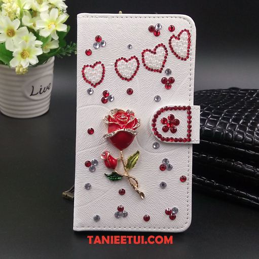 Etui Huawei Mate 20 Rs Czerwony Rhinestone Skórzany Futerał, Pokrowce Huawei Mate 20 Rs Telefon Komórkowy Czarny Mały