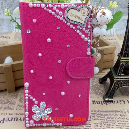 Etui Huawei Mate 20 Rs Czerwony Rhinestone Skórzany Futerał, Pokrowce Huawei Mate 20 Rs Telefon Komórkowy Czarny Mały