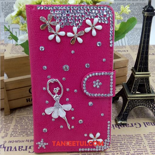 Etui Huawei Mate 20 Rs Czerwony Rhinestone Skórzany Futerał, Pokrowce Huawei Mate 20 Rs Telefon Komórkowy Czarny Mały