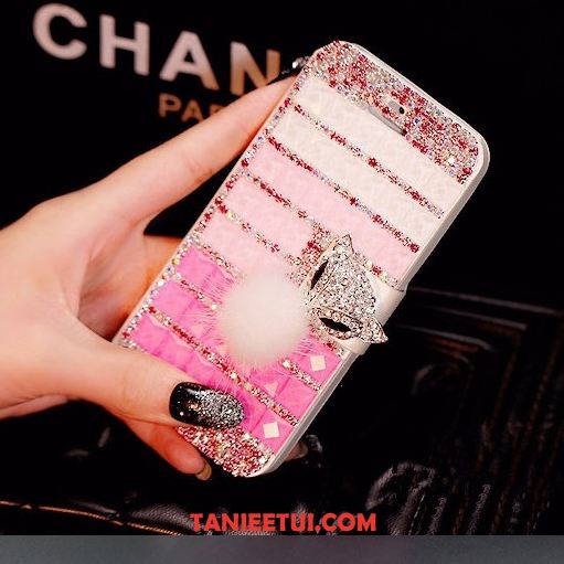 Etui Huawei Mate 20 Rs Czerwony Rhinestone Skórzany Futerał, Pokrowce Huawei Mate 20 Rs Telefon Komórkowy Czarny Mały