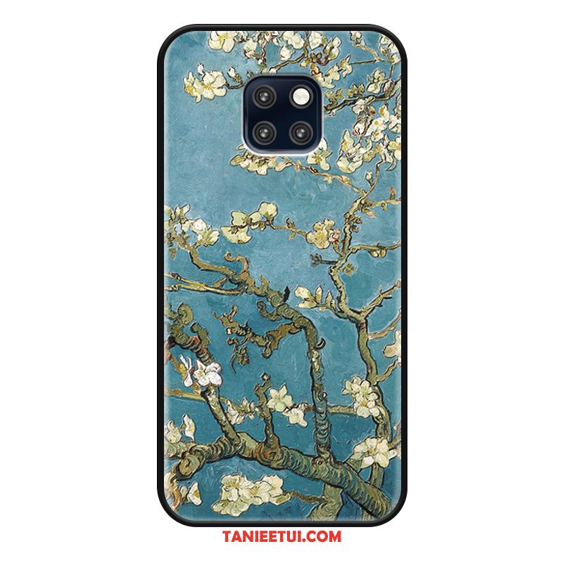 Etui Huawei Mate 20 Rs Kwiaty Niebieski Obraz Olejny, Futerał Huawei Mate 20 Rs Biały Moda Tendencja Beige Farbe