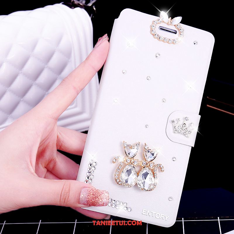 Etui Huawei Mate 20 Rs Skórzany Futerał Rhinestone Telefon Komórkowy, Obudowa Huawei Mate 20 Rs Czarny Anti-fall Miękki