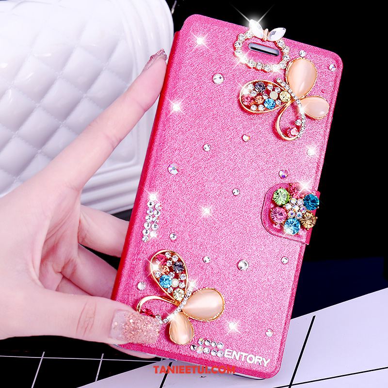 Etui Huawei Mate 20 Rs Skórzany Futerał Rhinestone Telefon Komórkowy, Obudowa Huawei Mate 20 Rs Czarny Anti-fall Miękki