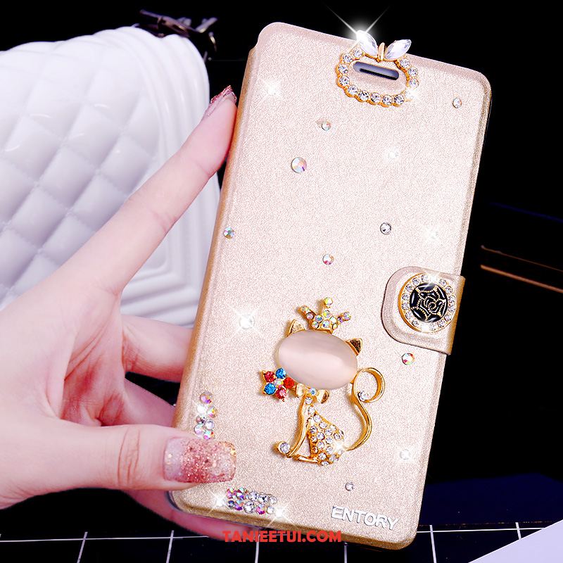 Etui Huawei Mate 20 Rs Skórzany Futerał Rhinestone Telefon Komórkowy, Obudowa Huawei Mate 20 Rs Czarny Anti-fall Miękki