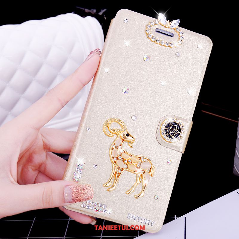 Etui Huawei Mate 20 Rs Skórzany Futerał Rhinestone Telefon Komórkowy, Obudowa Huawei Mate 20 Rs Czarny Anti-fall Miękki