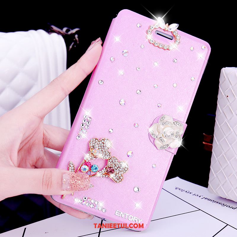 Etui Huawei Mate 20 Rs Skórzany Futerał Rhinestone Telefon Komórkowy, Obudowa Huawei Mate 20 Rs Czarny Anti-fall Miękki