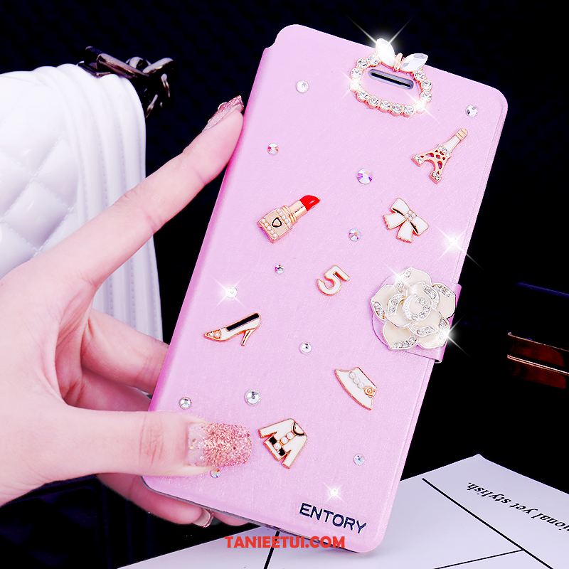 Etui Huawei Mate 20 Rs Skórzany Futerał Rhinestone Telefon Komórkowy, Obudowa Huawei Mate 20 Rs Czarny Anti-fall Miękki