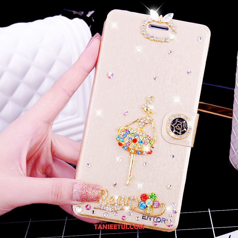 Etui Huawei Mate 20 Rs Skórzany Futerał Rhinestone Telefon Komórkowy, Obudowa Huawei Mate 20 Rs Czarny Anti-fall Miękki