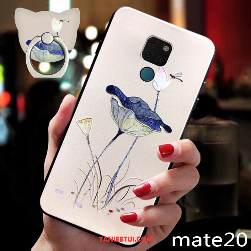 Etui Huawei Mate 20 Silikonowe Kwiaty Ochraniacz, Futerał Huawei Mate 20 Telefon Komórkowy Anti-fall Miękki