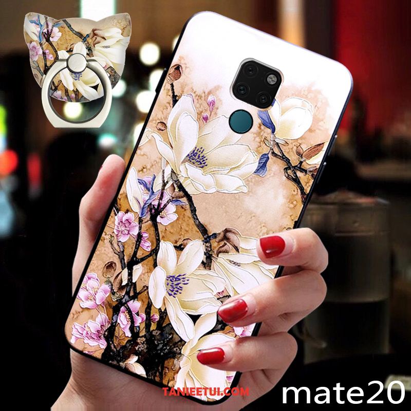 Etui Huawei Mate 20 Silikonowe Kwiaty Ochraniacz, Futerał Huawei Mate 20 Telefon Komórkowy Anti-fall Miękki