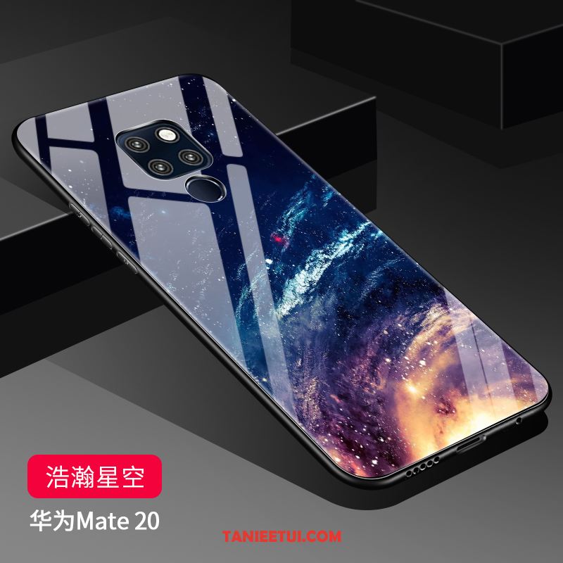 Etui Huawei Mate 20 Tendencja Szkło Hartowane Nubuku, Futerał Huawei Mate 20 Czerwony Netto Purpurowy Anti-fall