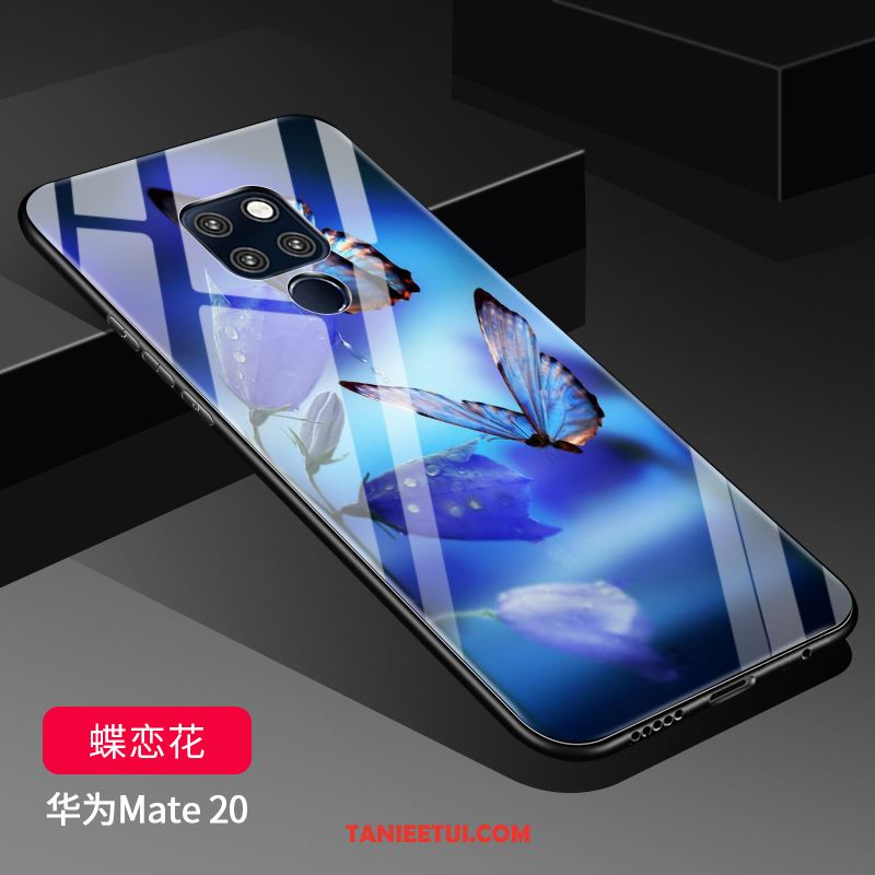 Etui Huawei Mate 20 Tendencja Szkło Hartowane Nubuku, Futerał Huawei Mate 20 Czerwony Netto Purpurowy Anti-fall