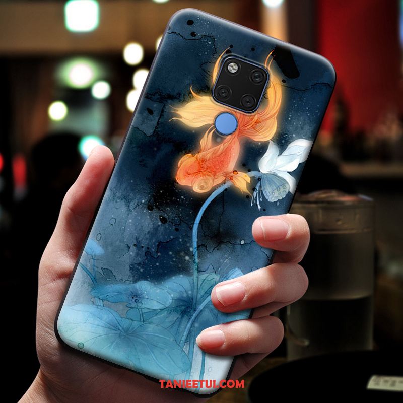 Etui Huawei Mate 20 X All Inclusive Osobowość Silikonowe, Pokrowce Huawei Mate 20 X Relief Ochraniacz Niebieski