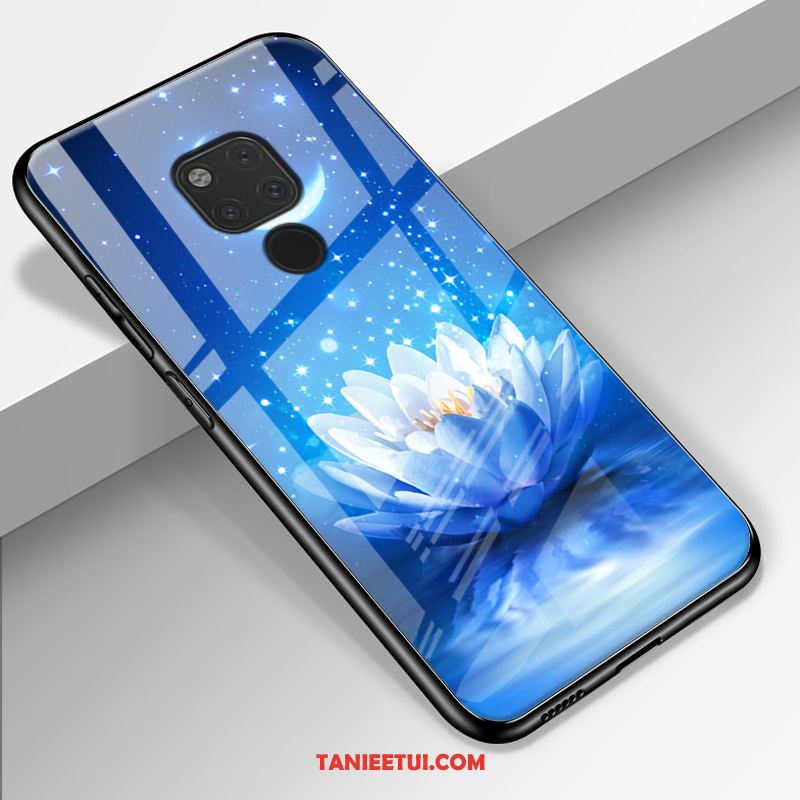 Etui Huawei Mate 20 X All Inclusive Proste Niebieski, Futerał Huawei Mate 20 X Ochraniacz Kwiaty Telefon Komórkowy