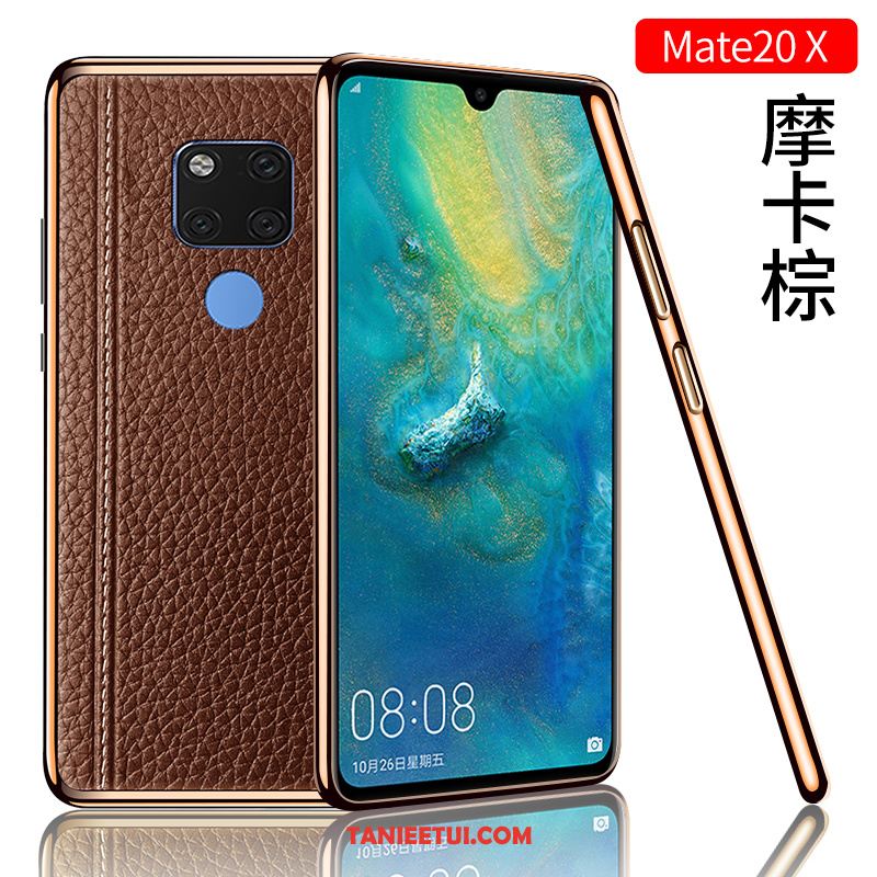 Etui Huawei Mate 20 X Anti-fall Czerwony Netto Kreatywne, Pokrowce Huawei Mate 20 X Ochraniacz Telefon Komórkowy Modna Marka